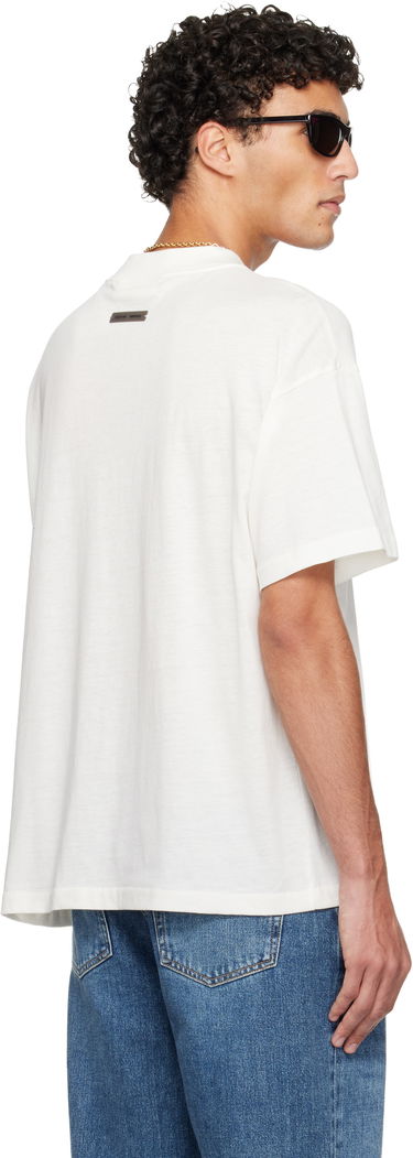 Tričko Fear of God ESSENTIALS Holiday Embroidered Essential T-shirt Biela | 125HO254282F, 2