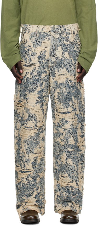 Džínsy Acne Studios All-Over Distressed Patterned Jeans Rôznofarebný | C00080-, 0