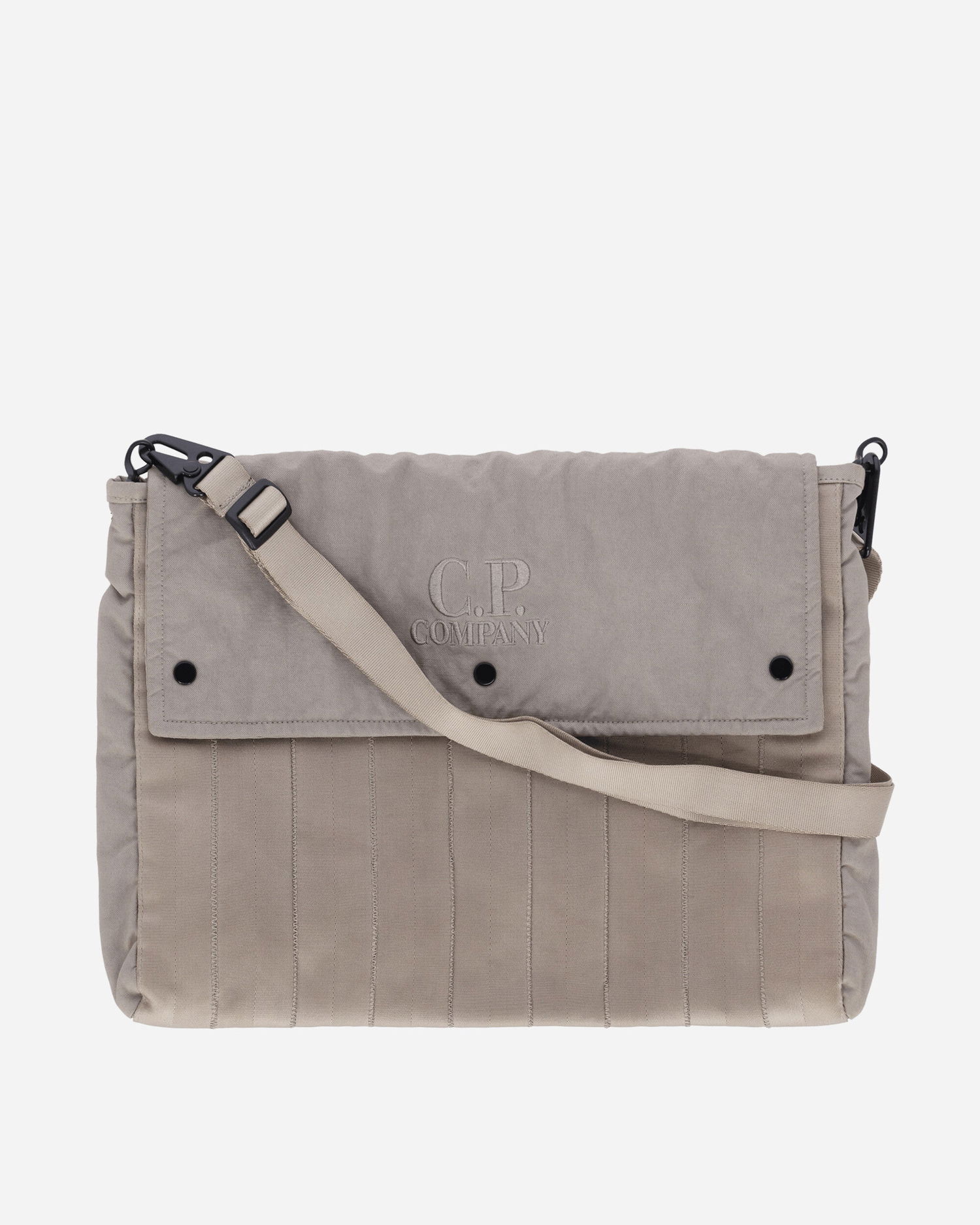 Taška cez rameno C.P. Company C.P. Company Logo Herringbone Messenger Bag Béžová | 18CMAC055A-005349G 327, 0