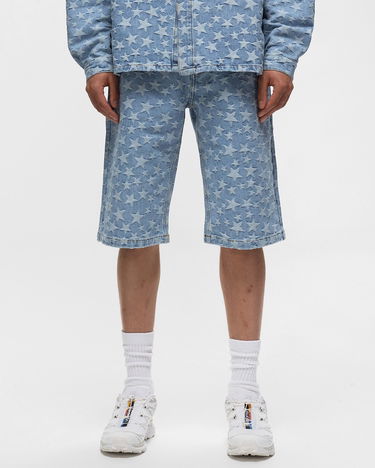 Šortky ERL Denim Jacquard Woven Shorts Modrá | ERL06P012, 1