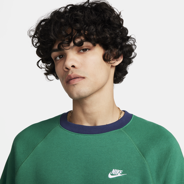 Sveter Nike Club Fleece Crewneck Sweatshirt Zelené | FV5378-365, 1