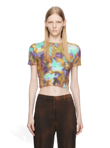 Crop Top Acne Studios Blue & Purple Floral Rôznofarebný | A60446-