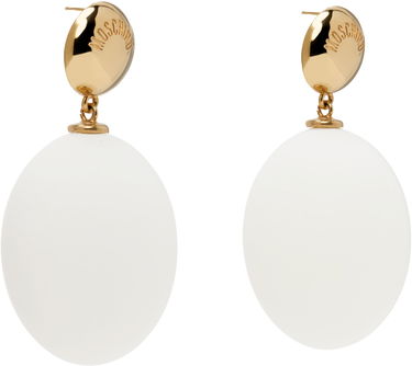 Náušnice Moschino Moschino Eggs Pendant Earrings Biela | 25171A910684341006, 1