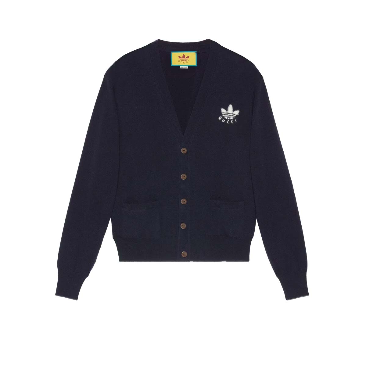 Sveter Gucci adidas x Wool Cardigan Navy Navy | ‎702135 XKCH9 4215, 0