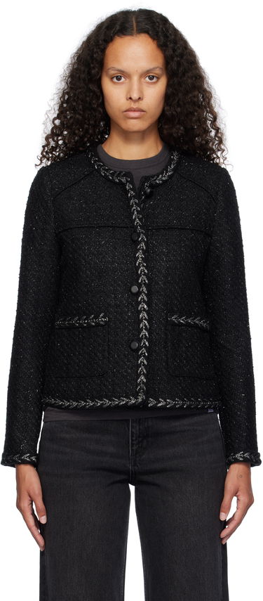 Bunda rag & bone rag & bone Mirabelle Tweed Jacket Čierna | WAW24F40157915, 0