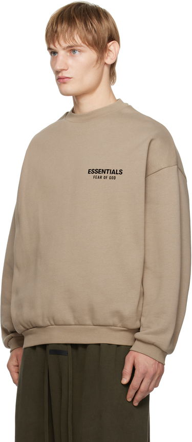 Sveter Fear of God Fear of God ESSENTIALS Fleece Crewneck Sweatshirt Béžová | 192HO246267F, 3