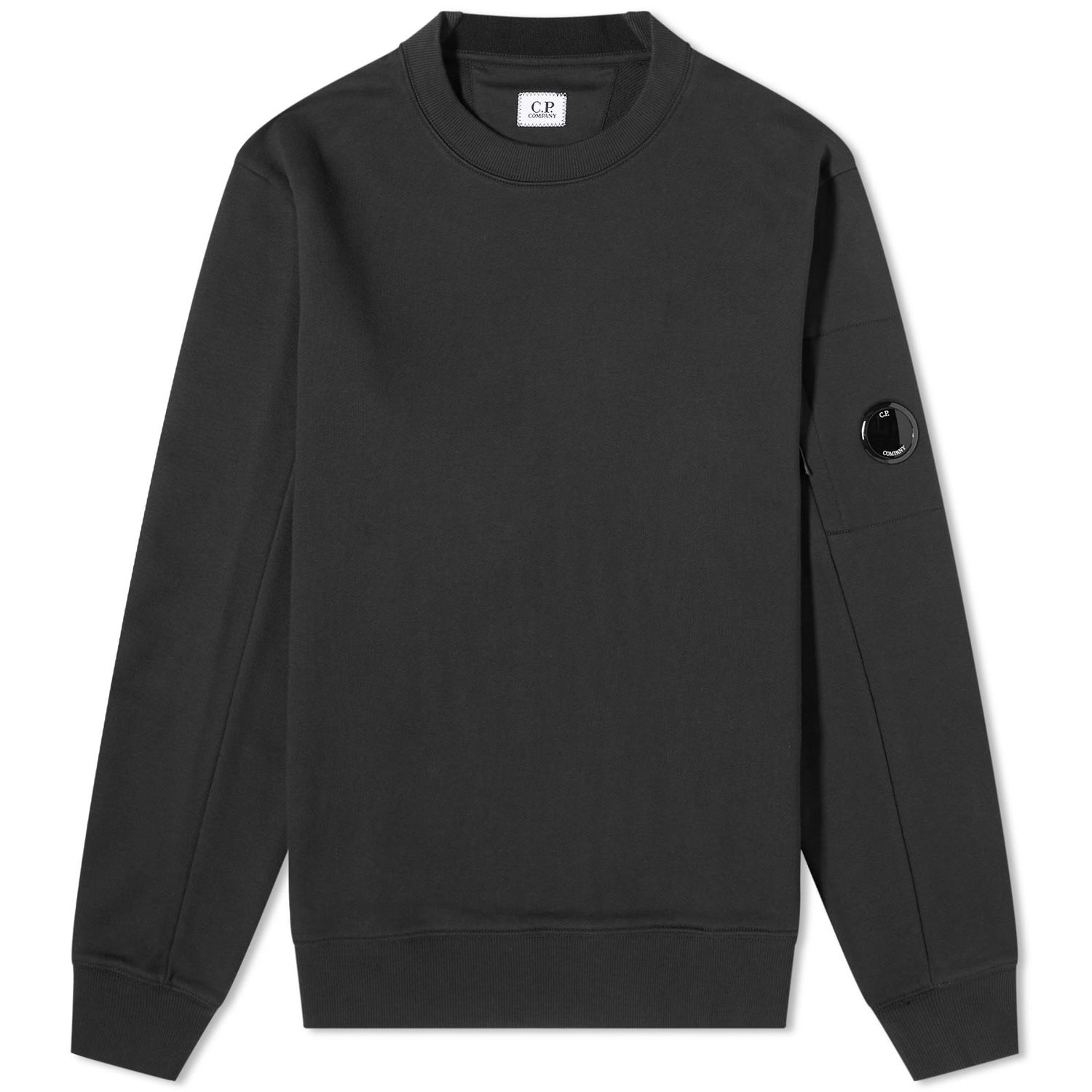 Sveter C.P. Company Arm Lens Crewneck Čierna | 15CMSS022A-005086W-999, 0