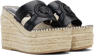 Tenisky a topánky Versace Versace Medusa Platform Espadrilles Wedges Čierna | 1017852_DVT2P_1B000, 3