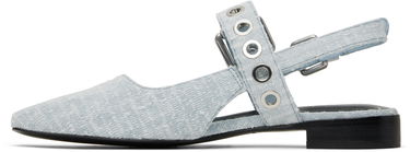 Oblečenie rag & bone Rag & Bone Moto Astra Slingback Slippers Modrá | WFF25SF1013CO13, 2