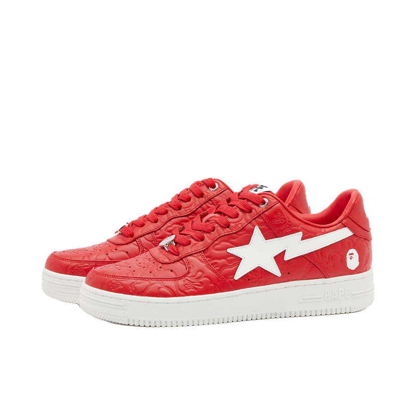 Tenisky a topánky BAPE A Bathing Ape Men's Bape Sta #3 Červená | 001FWJ801052I-RED