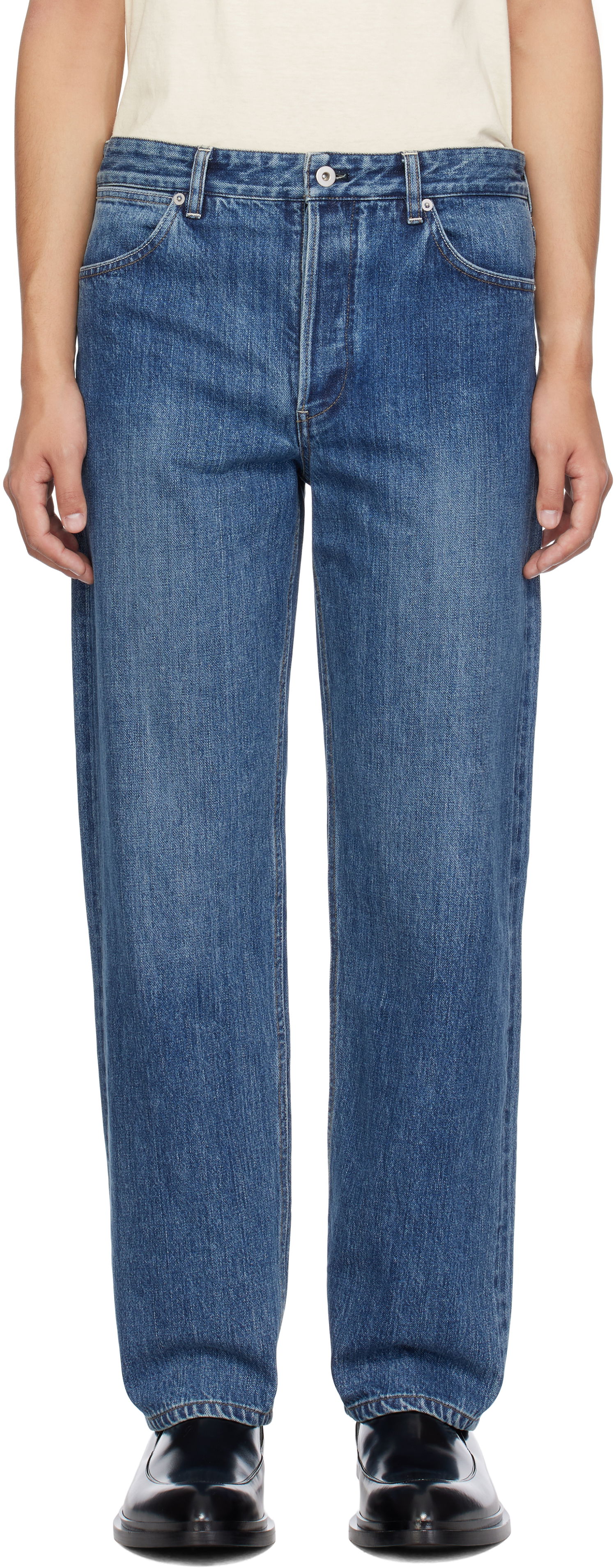 Džínsy Jil Sander Regular Jeans Modrá | J47KA0248_J45259, 0