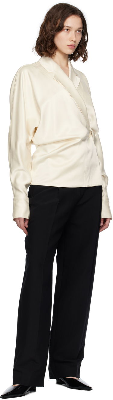 Košeľa TOTEME TOTEME Wrap Satin Blouse Béžová | 253-WRT0543-FB0382, 3