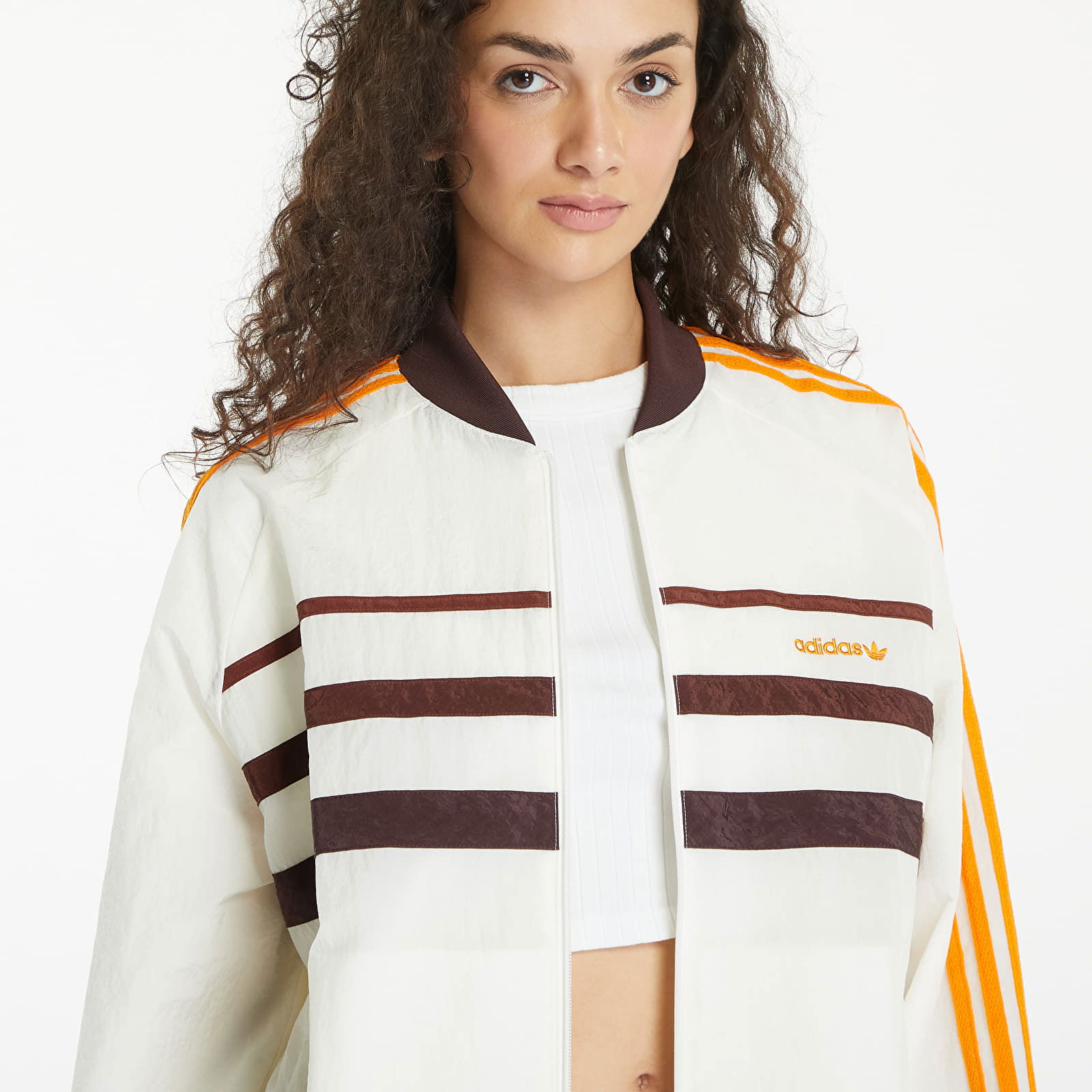 '80S Track Top Off White/ Shadow Brown