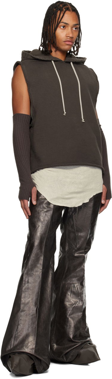 Džínsy Rick Owens Concordians Bolan Waxed Flared Jeans Hnedá | RR02E1335 BZMC, 4