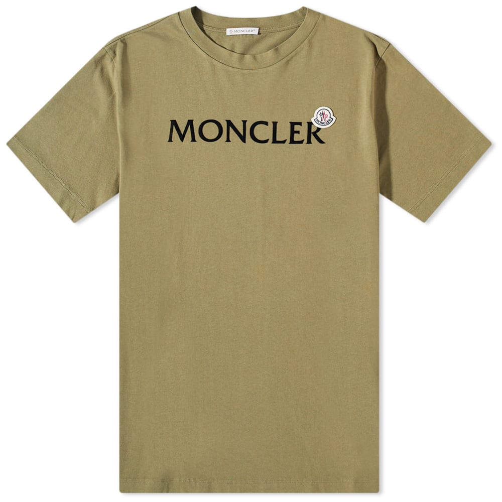 Tričko Moncler Logo Badge Tee Zelené | 8C000-64-8390T-875, 0