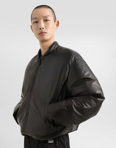Bomber bunda Dolce & Gabbana Dolce & Gabbana Padded Sheepskin Bomber Jacket Čierna | G9BJYLHULWCN0000, 3