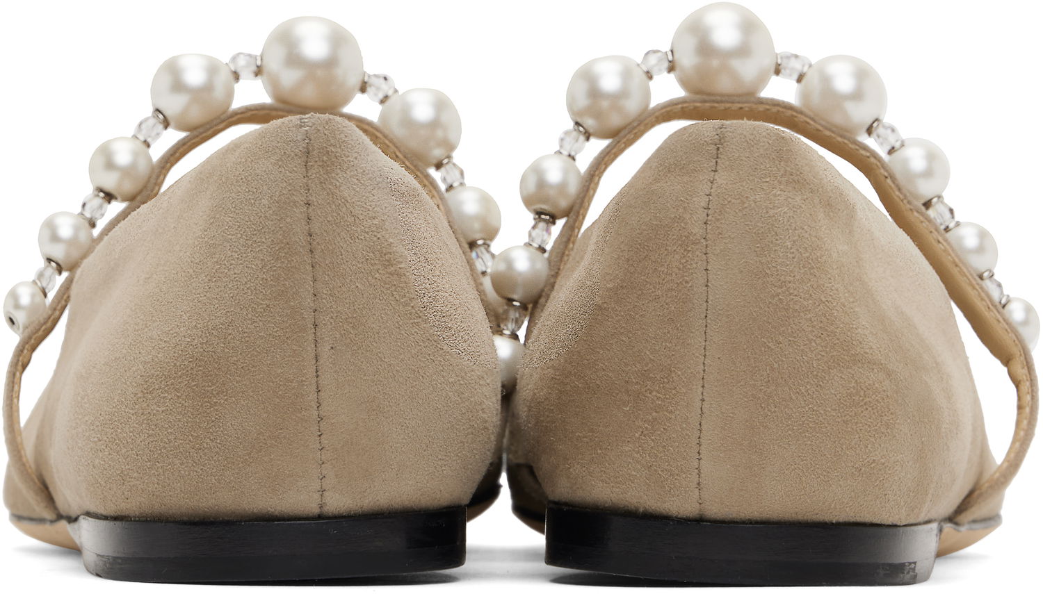 Tenisky a topánky Jimmy Choo Jimmy Choo Ade Pearl Ballerina Flats Béžová | ADE FLAT SZR, 1