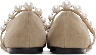 Tenisky a topánky Jimmy Choo Jimmy Choo Ade Pearl Ballerina Flats Béžová | ADE FLAT SZR, 1