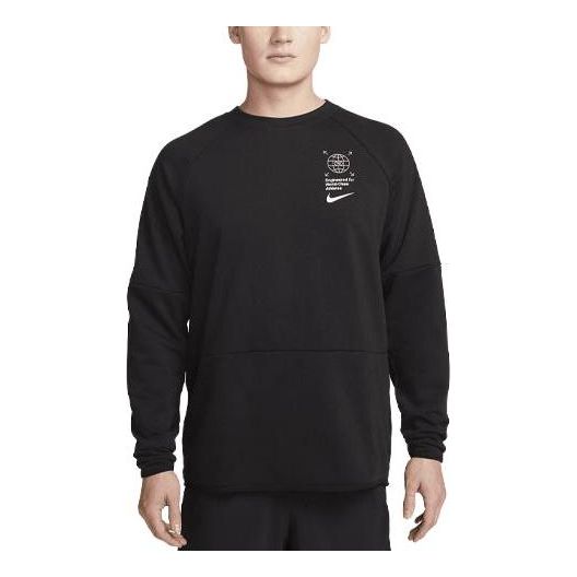 Mikina Nike Dri-FIT Graphic Fitness Crew Čierna | DV9827-010