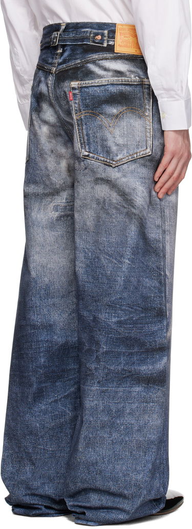Džínsy Junya Watanabe Junya Watanabe Levi's Edition Inkjet W Name Berberjin Jeans Modrá | WO-P905-100, 2