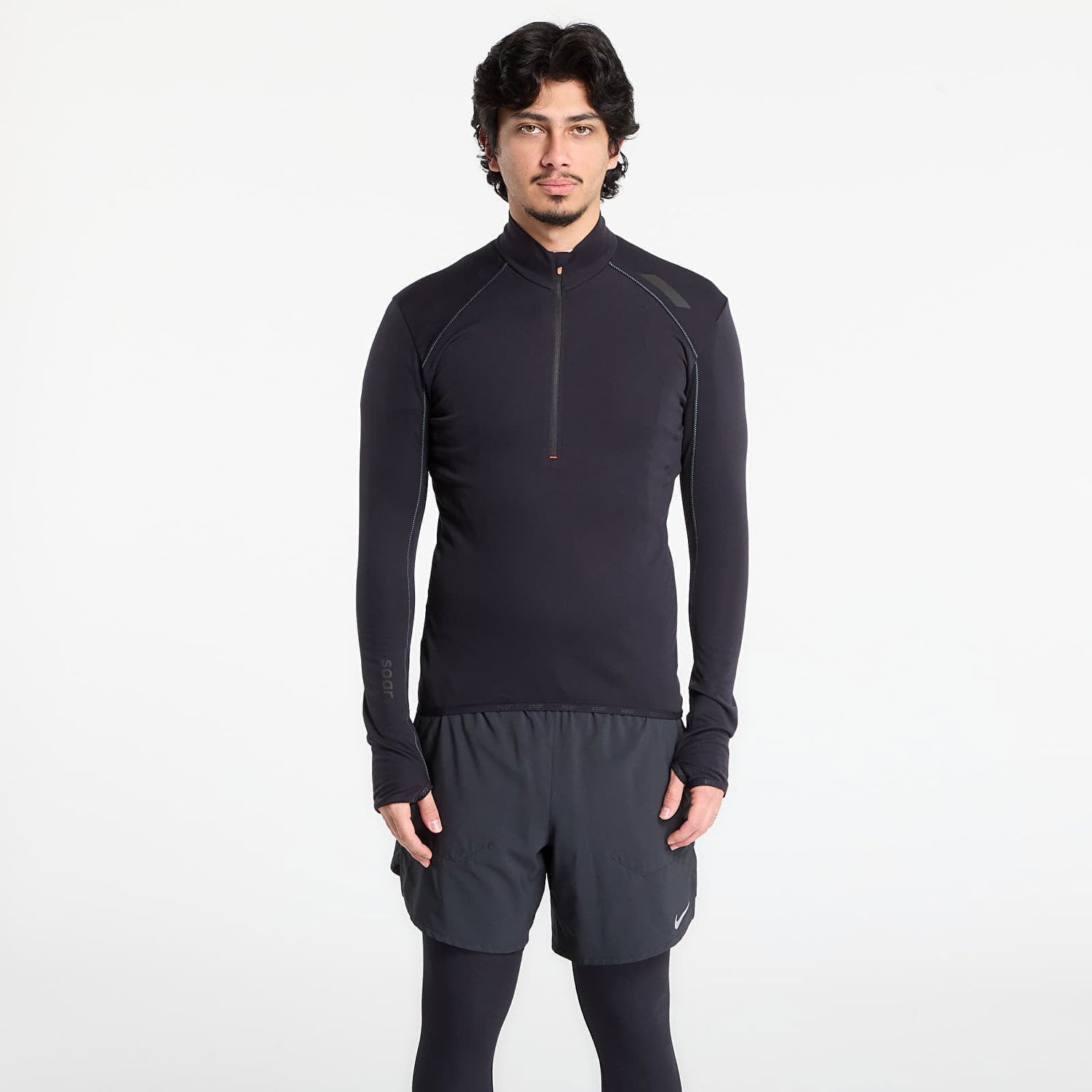 Tričko Soar Running SOAR Wooltech Long-Sleeve Half-Zip Running Top Čierna | AW25-SLS6M-BLK, 0