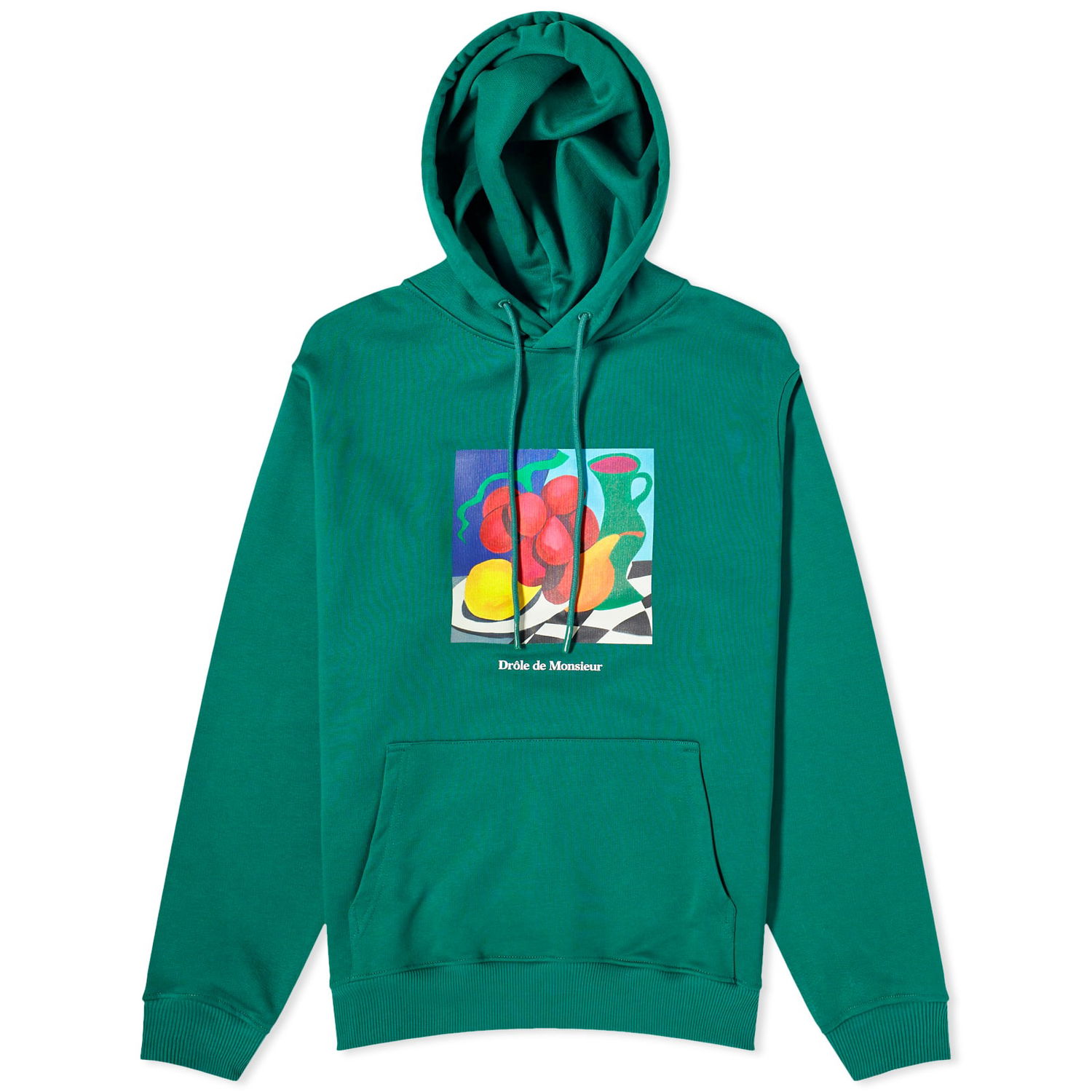 Mikina Drôle de Monsieur Still Life Hoodie Zelené | D-HO146-CO127-FGN, 0