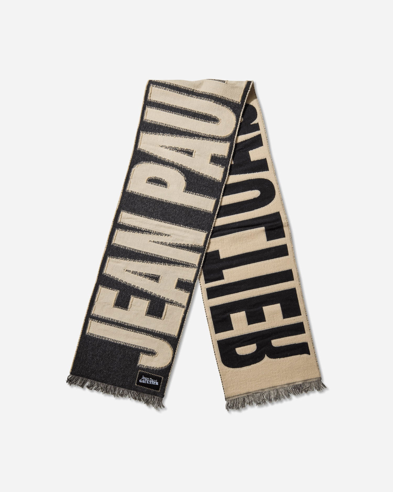 Šál Jean Paul Gaultier Jean Paul Gaultier Oversized Logo Scarf Čierna | 2503UAC016W026 0300, 1
