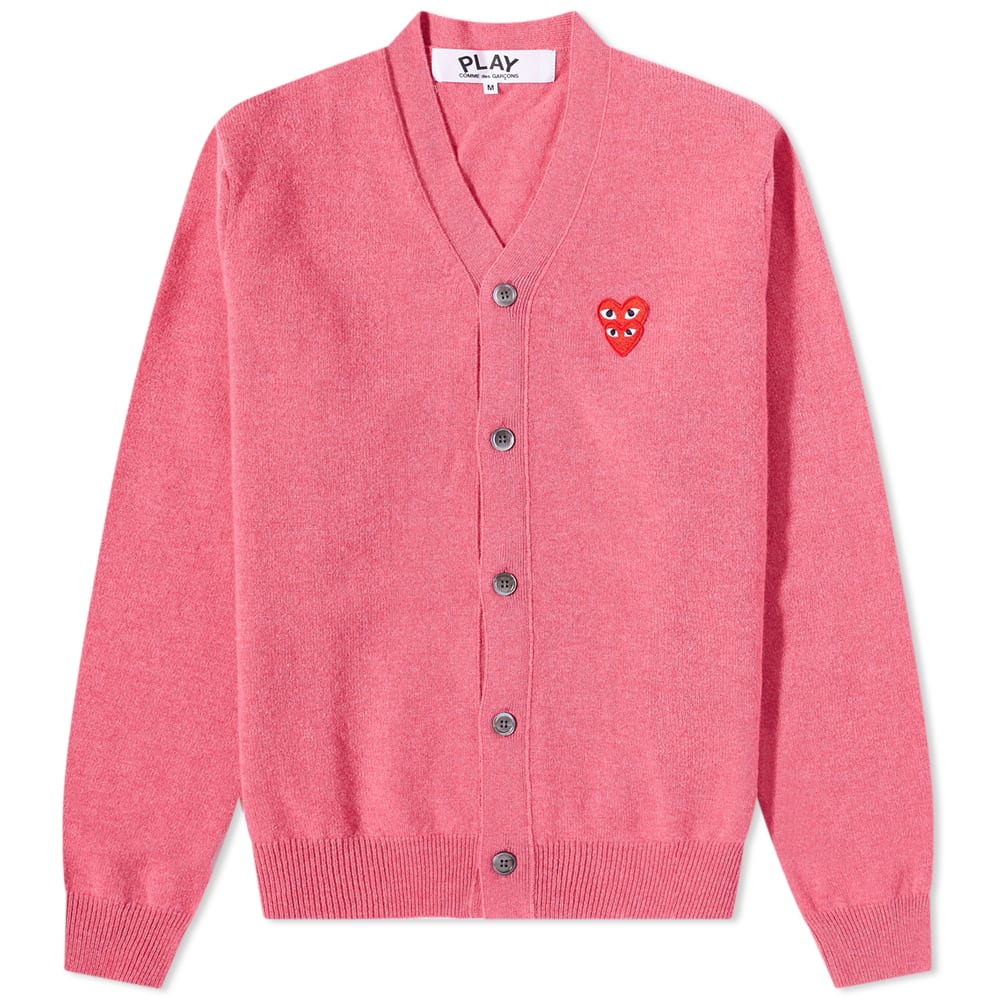 Sveter Comme des Garçons Play Overlapping Heart Cardigan Ružová | P1N076-4, 0