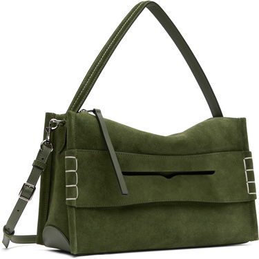 Taška cez rameno JW Anderson JW Anderson Medium Loafer Suede Shoulder Bag Zelené | HB0732-LA0364, 1