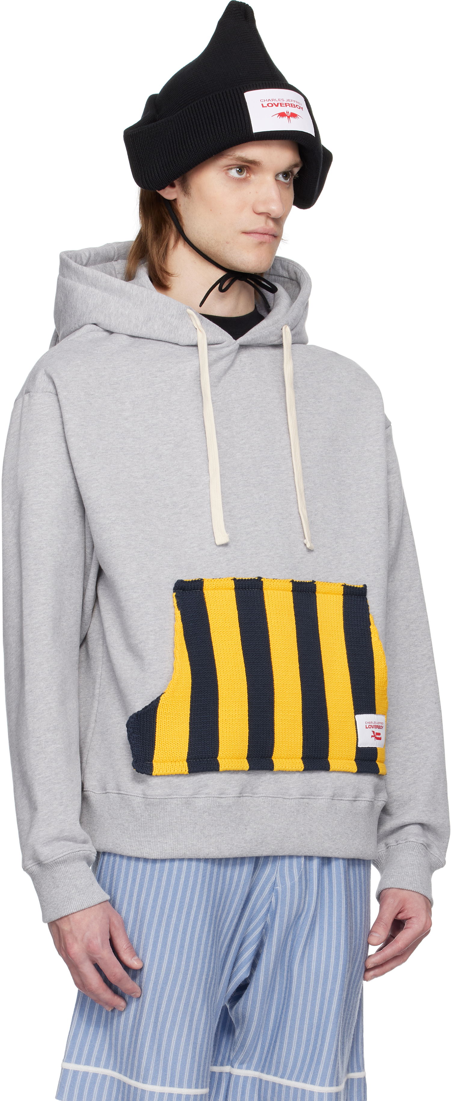 Mikina Charles Jeffrey Loverboy Charles Jeffrey LOVERBOY Patch Ears Hoodie Šedá | 54100701, 1