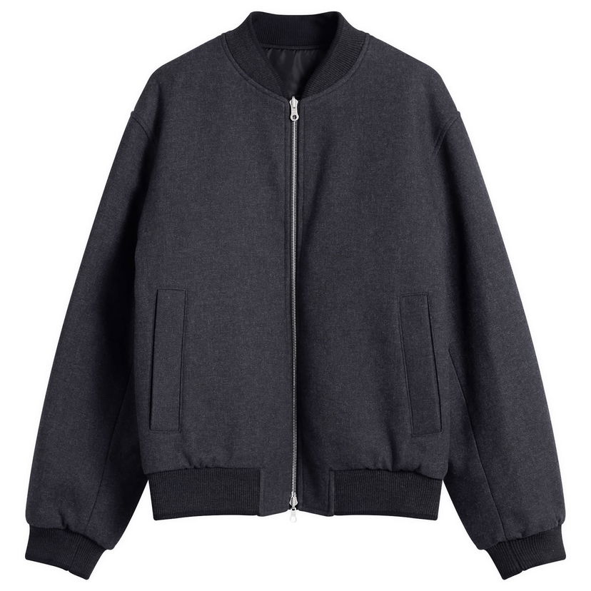 Bomber bunda Dries Van Noten Brushed Cotton Twill Bomber Jacket Šedá | 252-020522-2118-803
