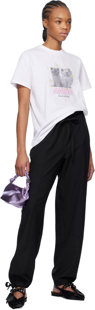Kabelka GANNI Ganni Metallic Mini Bou Bag Fialová | A6338, 3