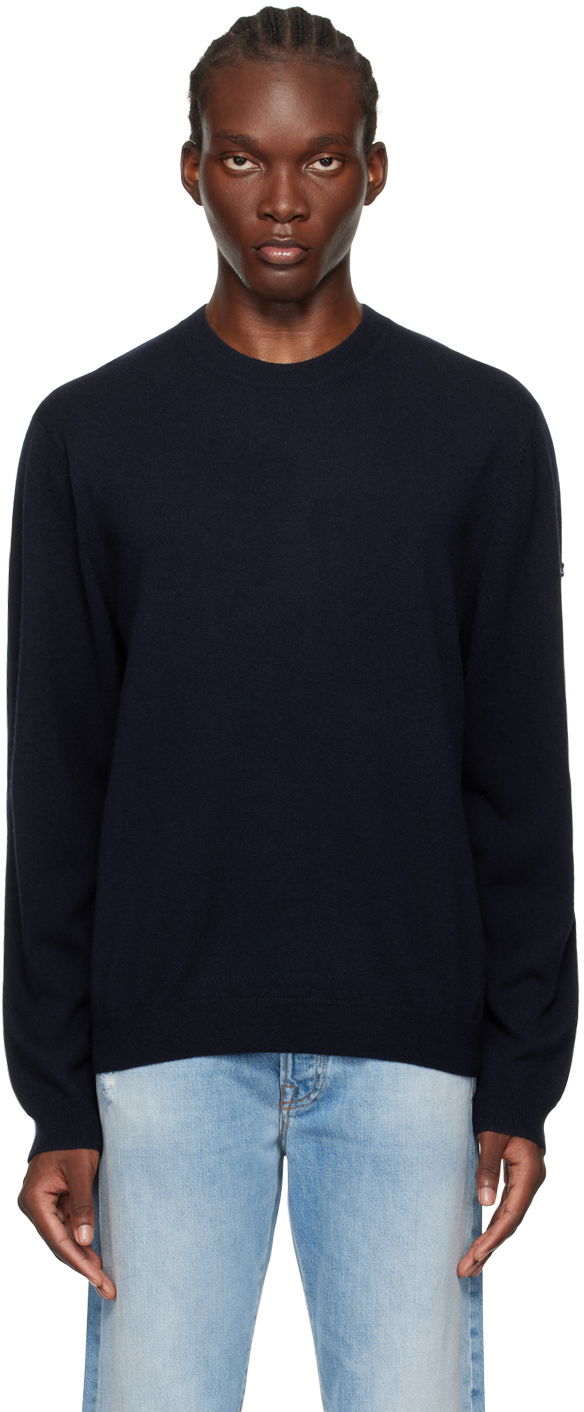 Sveter A.P.C. Navy Laurent Sweater Navy | WVBCZ-H23320, 0