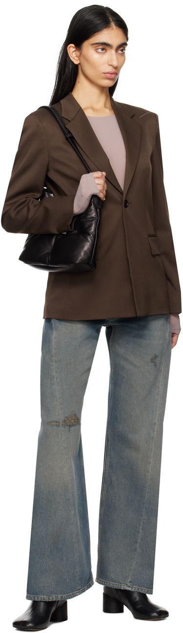 Džínsy Maison Margiela MM6 Maison Margiela Distressed Wide-Leg Jeans Modrá | S52LA0238 M30017, 3