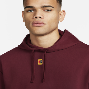 Mikina Nike Court Fleece Tennis Hoodie Vínová | DA5711-638, 3