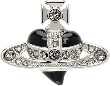 Náušnice Vivienne Westwood Diamante Heart Single Stud Earring Metalická | 6201033R-02P381-CN, 0