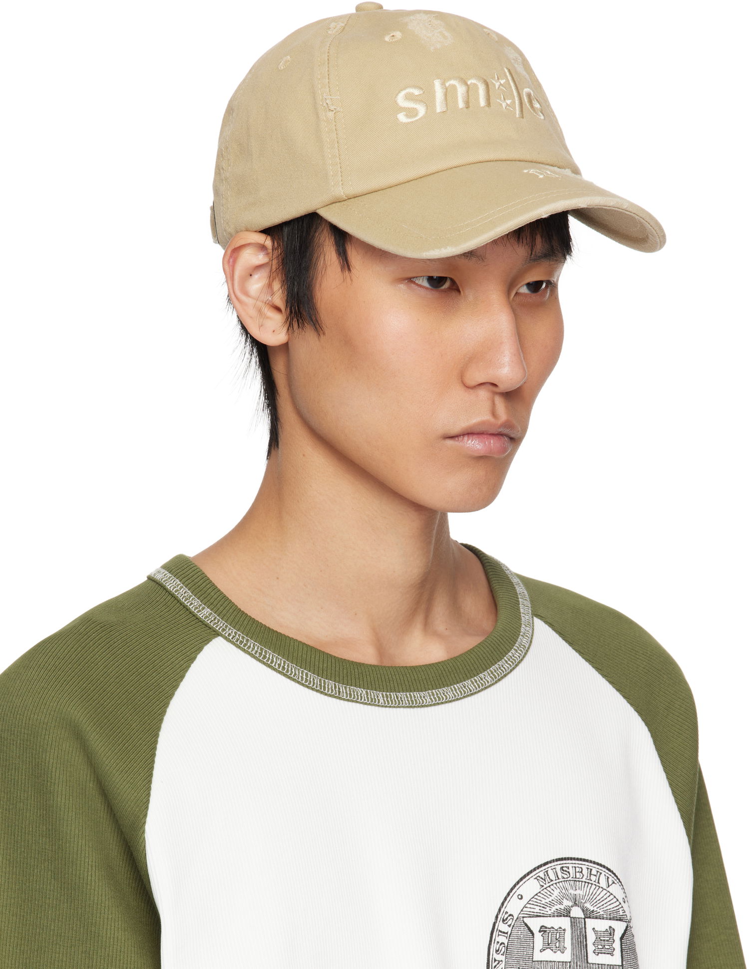 Šiltovka MISBHV MISBHV Smile Baseball Cap Béžová | 250A507, 1