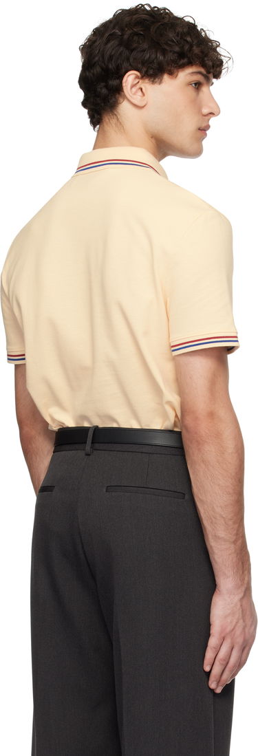Polo tričko Valentino Signature Logo-Appliquéd Cotton-Piqué Polo Shirt Béžová | 6V3MH01KAQJ, 2