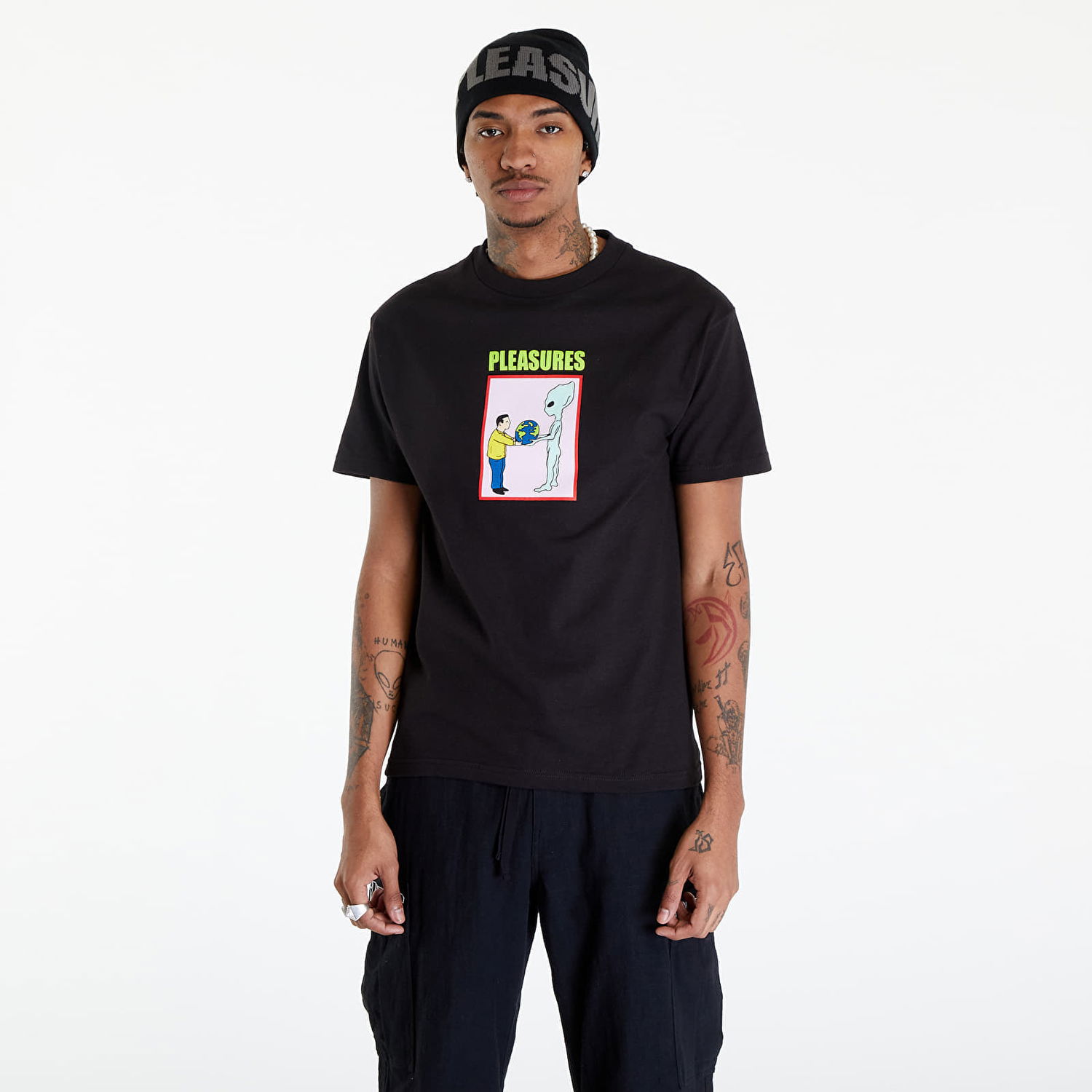 Tričko Pleasures Gift T-Shirt Čierna | P24SP046 BLACK, 0