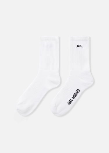 Ponožky AXEL ARIGATO Ribbed Logo Socks Biela | X3957004, 4