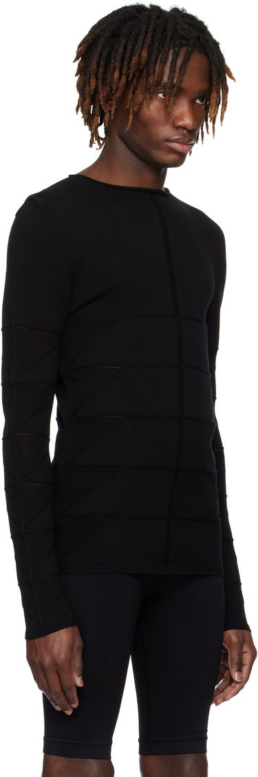 Sveter Rick Owens Rick Owens Hollywood Long Sleeve Sweater Čierna | RU01E5672 VILK, 1