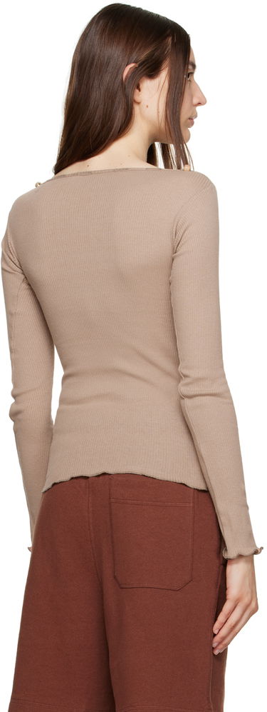 Tričko Baserange Long Sleeve Fitted T-Shirt Béžová | TOTVL-RC-AU23, 2