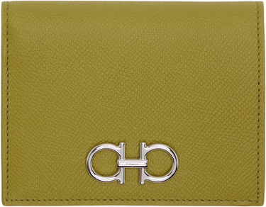 Peňaženka FERRAGAMO Ferragamo Gancini Compact Wallet Zelené | 785138, 0