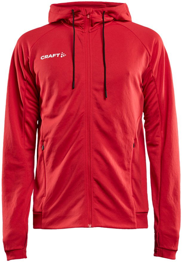 Mikina Craft Evolve Hood Jacket - Men's Hooded Training Jacket Červená | 1910157-430000, 0