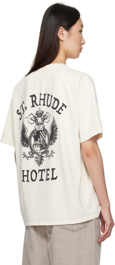 Tričko Rhude Rhude 'St. Rhude' Seal Graphic T-Shirt Biela | RHPF25TT01012, 2
