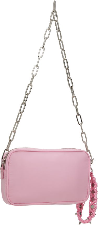 Taška cez rameno We11done We11done Mini Chain Bag with Spiked Wristlet Ružová | WD-AB0-25-488-U-PK, 2