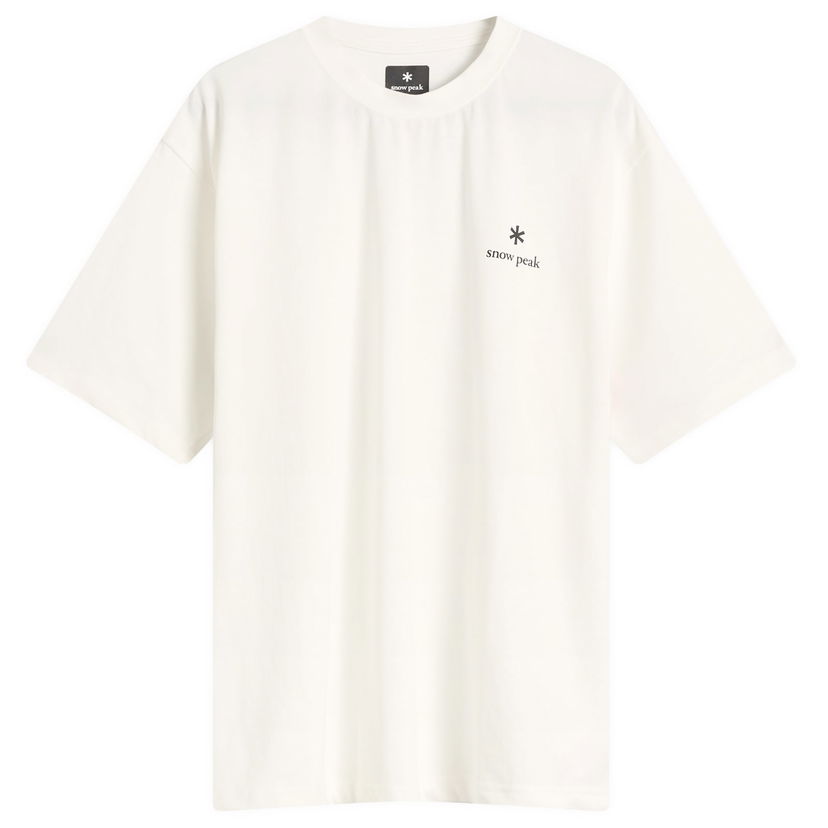Tričko Snow Peak Snow Peak Logo T-Shirt, Size Small Biela | NSD-TS-25AU003-OFW