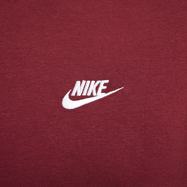 Mikina Nike Club Hoodie Fleece Červená | BV2654-677, 2