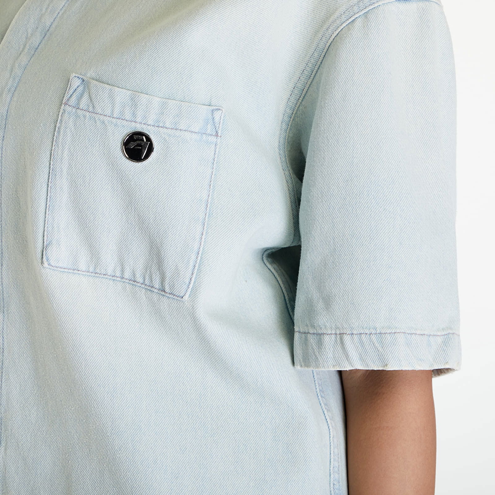 Boxy Fit Denim Shirt UNISEX Light Blue