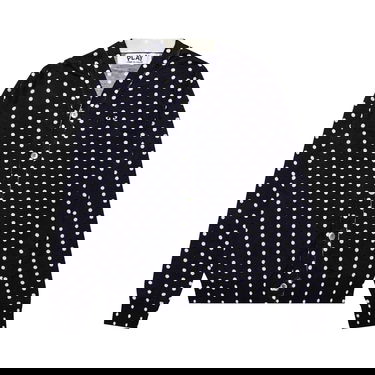 Sveter Comme des Garçons PLAY Polka Dot Cardigan Black Heart Navy | az n038 051 2, 1